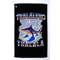 Tralalero Tralala Bootleg Brainrot Italian Brainrot Meme Golf Towel
