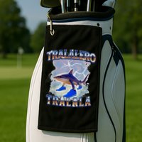 Tralalero Tralala Bootleg Brainrot Italian Brainrot Meme Golf Towel