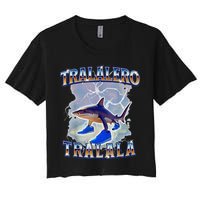 Tralalero Tralala Bootleg Brainrot Italian Brainrot Meme Crop Top