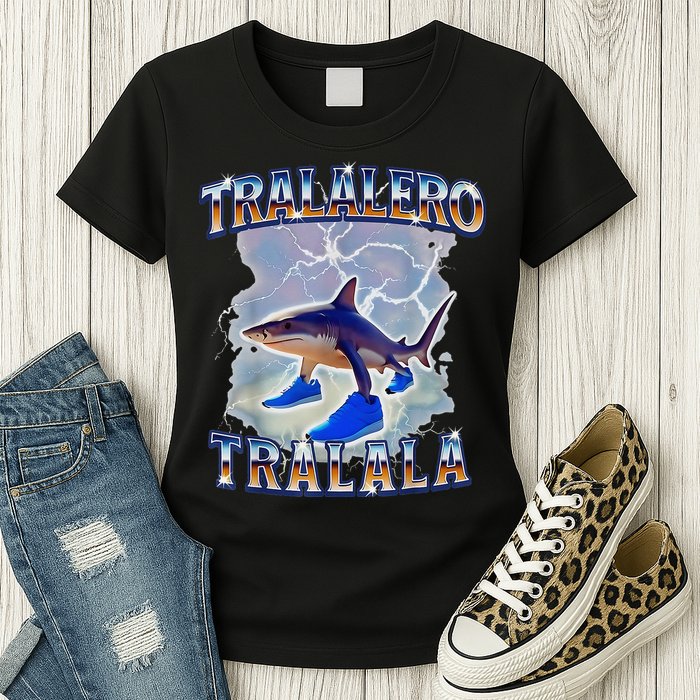 Tralalero Tralala Bootleg Brainrot Italian Brainrot Meme Womens T-Shirt