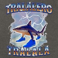 Tralalero Tralala Bootleg Brainrot Italian Brainrot Meme Cotton Canvas Backpack