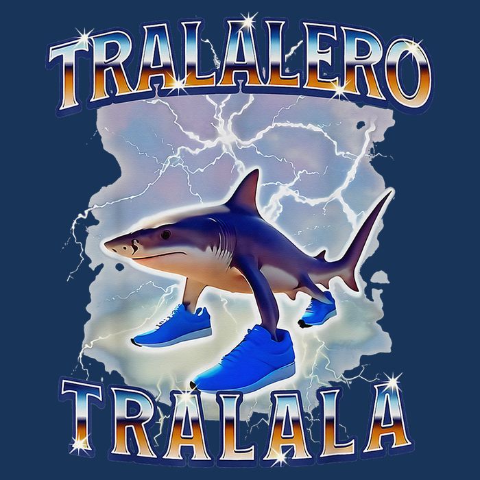 Tralalero Tralala Bootleg Brainrot Italian Brainrot Meme Infant Baby Jersey Bodysuit