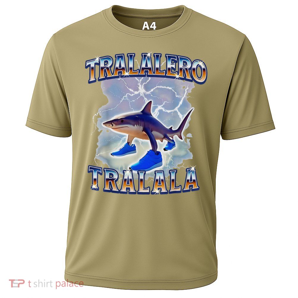 Tralalero Tralala Bootleg Brainrot Italian Brainrot Meme Performance Shirt