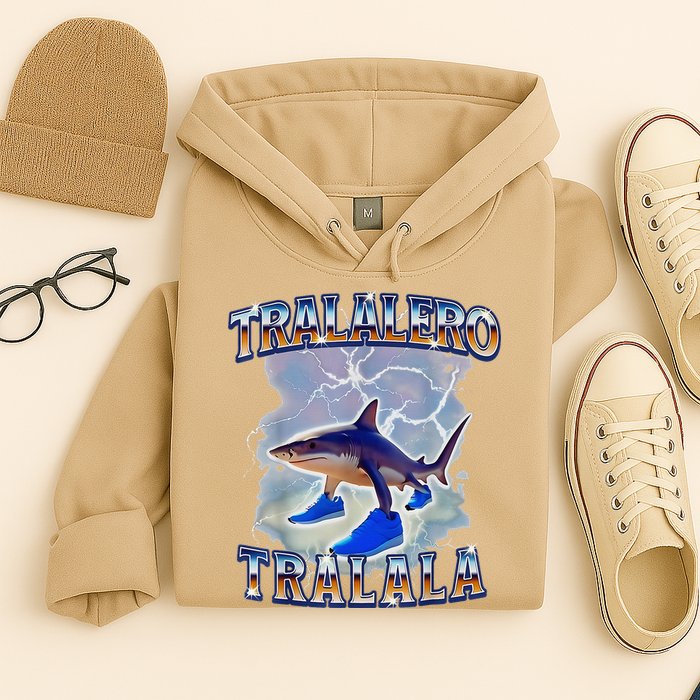 Tralalero Tralala Bootleg Brainrot Italian Brainrot Meme Hoodie