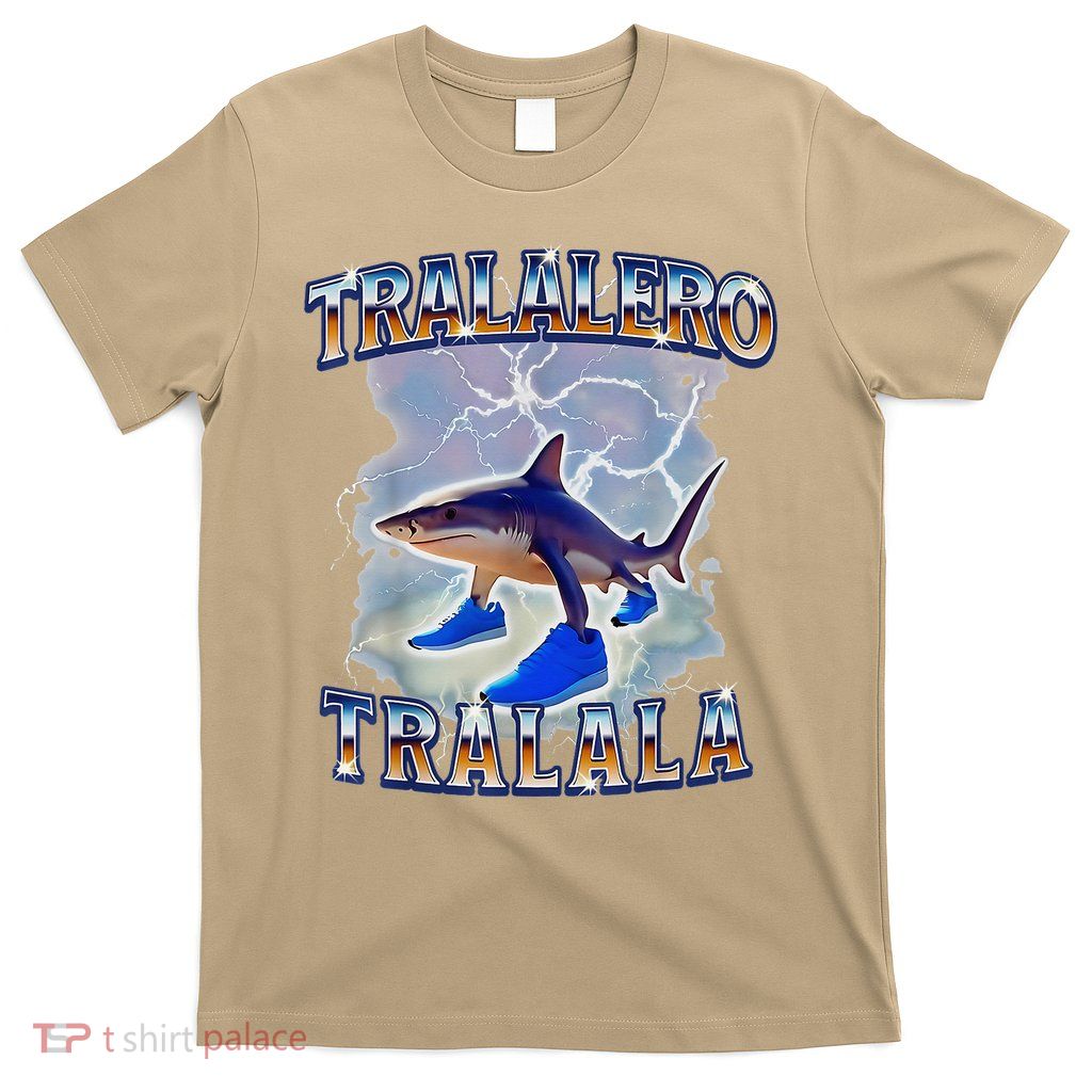 Tralalero Tralala Bootleg Brainrot Italian Brainrot Meme T-Shirt
