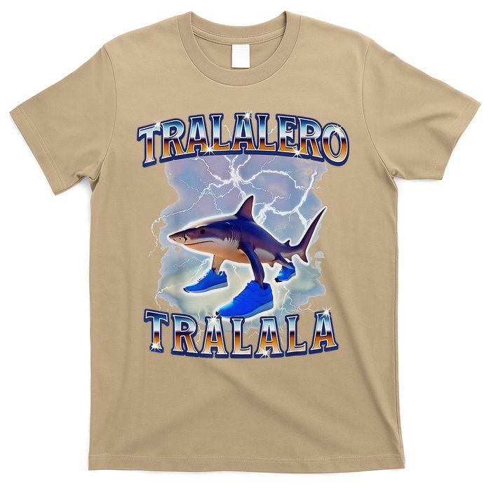 Tralalero Tralala Bootleg Brainrot Italian Brainrot Meme T-Shirt