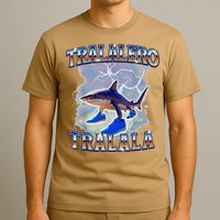 Tralalero Tralala Bootleg Brainrot Italian Brainrot Meme T-Shirt