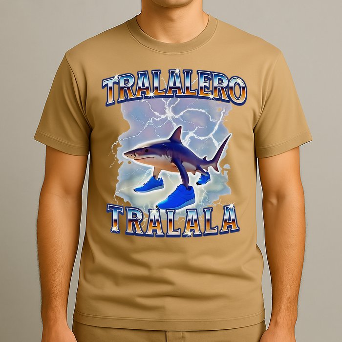 Tralalero Tralala Bootleg Brainrot Italian Brainrot Meme T-Shirt
