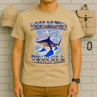 Tralalero Tralala Bootleg Brainrot Italian Brainrot Meme T-Shirt