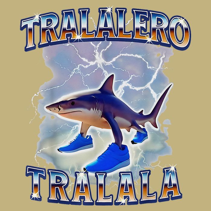 Tralalero Tralala Bootleg Brainrot Italian Brainrot Meme T-Shirt