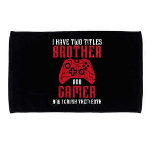 Two Titles Brother Gamer Gaming Microfiber Hand Towel