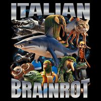 Tralalero Tralala Bombardino Crocodilo Italian Brainrot  Backpack