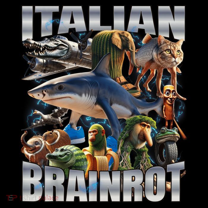 Tralalero Tralala Bombardino Crocodilo Italian Brainrot  16 in Basic Backpack