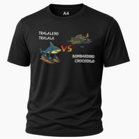 Tralalero Tralala Brainrot Meme Bombardino Crocodilo Italian  Cooling Performance Crew T-Shirt