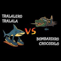 Tralalero Tralala Brainrot Meme Bombardino Crocodilo Italian  7-Panel Snapback Hat