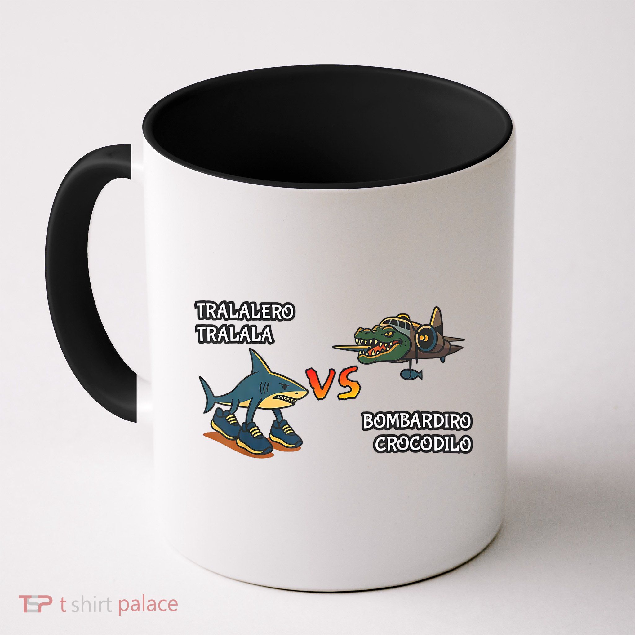 Tralalero Tralala Brainrot Meme Bombardino Crocodilo Italian  Mug