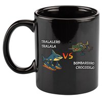 Tralalero Tralala Brainrot Meme Bombardino Crocodilo Italian  11oz C Handle Ceramic Mug