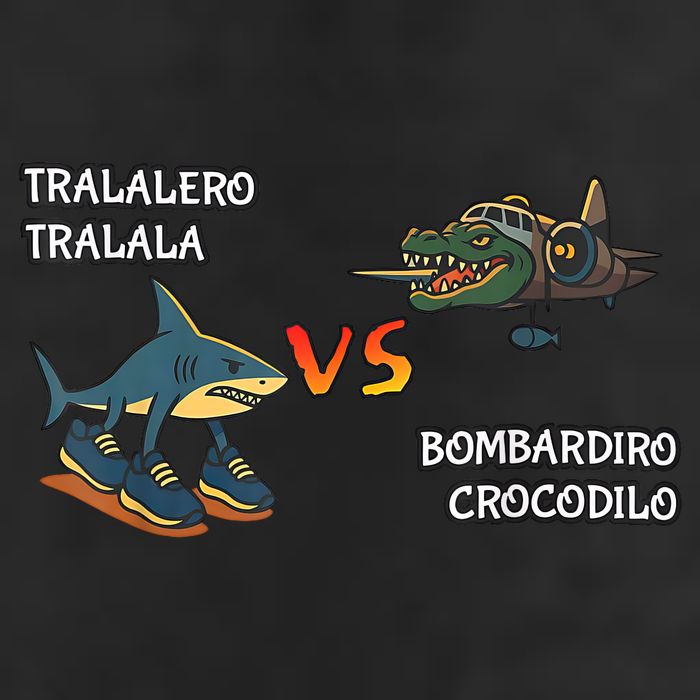 Tralalero Tralala Brainrot Meme Bombardino Crocodilo Italian  11oz C Handle Ceramic Mug