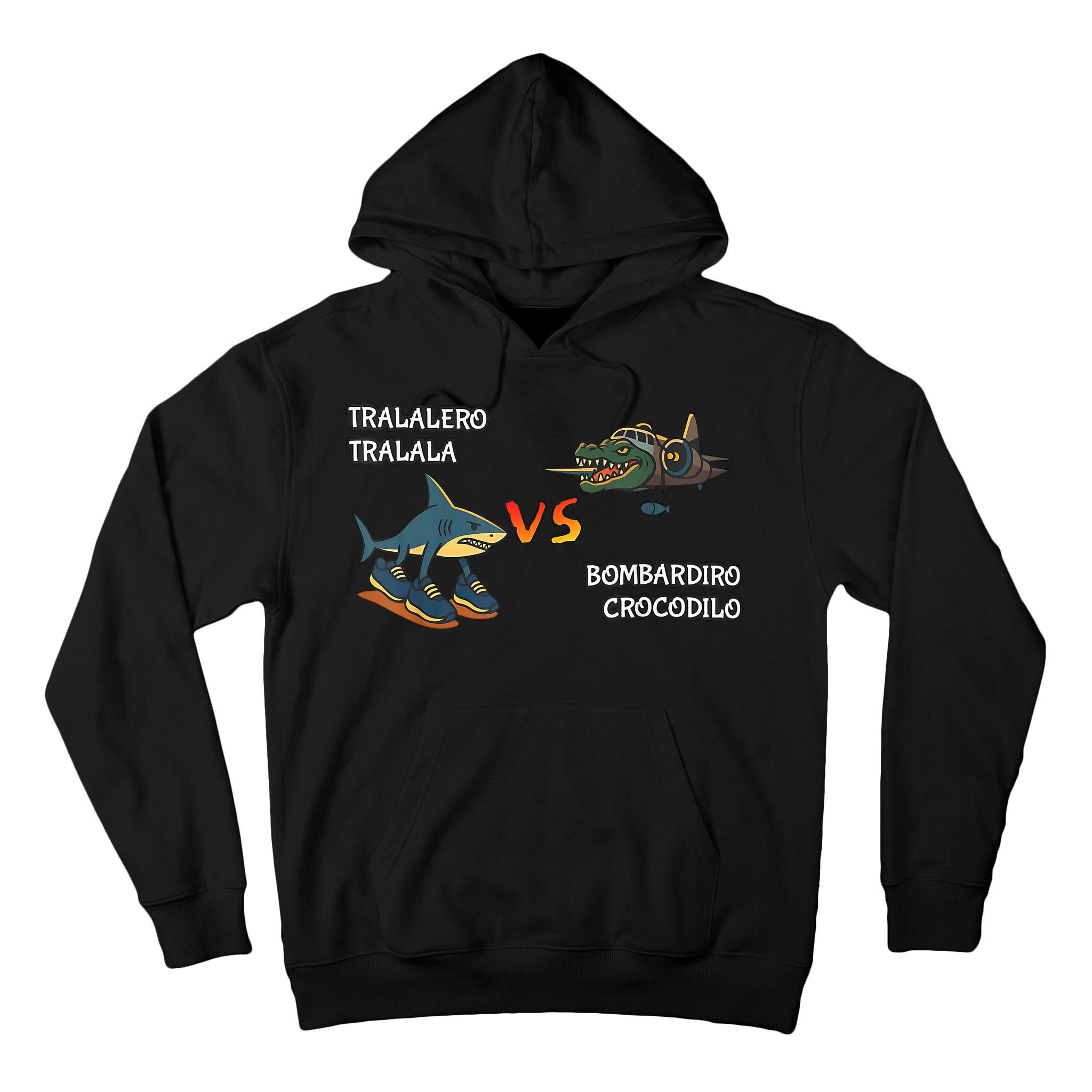 Tralalero Tralala Brainrot Meme Bombardino Crocodilo Italian  Tall Hoodie