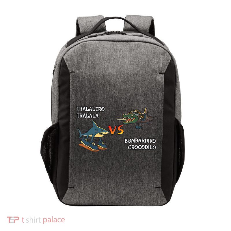 Tralalero Tralala Brainrot Meme Bombardino Crocodilo Italian  Vector Backpack