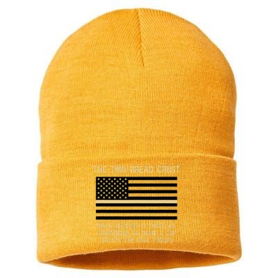 The Thin Bread Crust Support The Real Troops Sustainable Knit Beanie