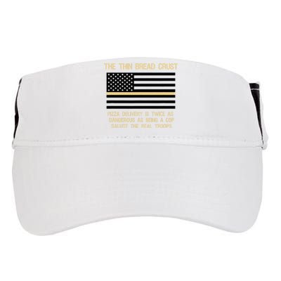 The Thin Bread Crust Support The Real Troops Adult Drive Performance Visor