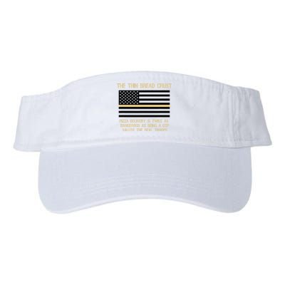 The Thin Bread Crust Support The Real Troops Valucap Bio-Washed Visor