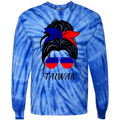 Taiwan Taiwanese Bandana Sunglasses Colors Taiwan Great Gift Tie-Dye Long Sleeve Shirt