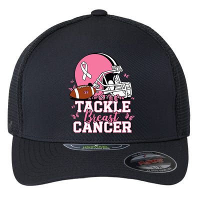 T Tackle Breast Cancer Awareness American Flexfit Unipanel Trucker Cap