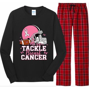 T Tackle Breast Cancer Awareness American Long Sleeve Pajama Set