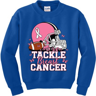 T Tackle Breast Cancer Awareness American Kids Sweatshirt