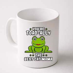 Toadally The Best Cat Mama Frog Lover Toad Cat Mom Gift Coffee Mug