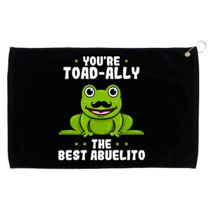 Toadgiftally The Best Abuelito Frog Lover Toad Grandfather Great Gift Grommeted Golf Towel