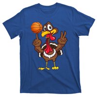 Thanksgiving Turkey Basketball Player Funny Gift T-Shirt