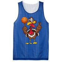 Thanksgiving Turkey Basketball Player Funny Gift Mesh Reversible Basketball Jersey Tank