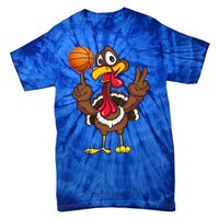 Thanksgiving Turkey Basketball Player Funny Gift Tie-Dye T-Shirt