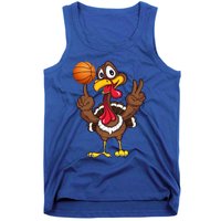 Thanksgiving Turkey Basketball Player Funny Gift Tank Top