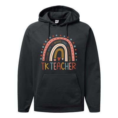 TK Teacher Back To School Teacher Performance Fleece Hoodie