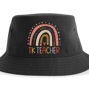 TK Teacher Back To School Teacher Sustainable Bucket Hat