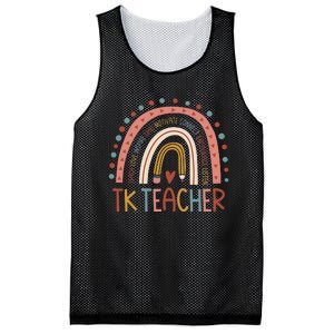 TK Teacher Back To School Teacher Mesh Reversible Basketball Jersey Tank