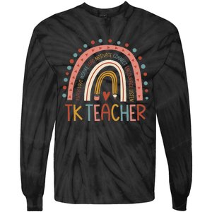 TK Teacher Back To School Teacher Tie-Dye Long Sleeve Shirt