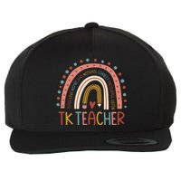 TK Teacher Back To School Teacher Wool Snapback Cap