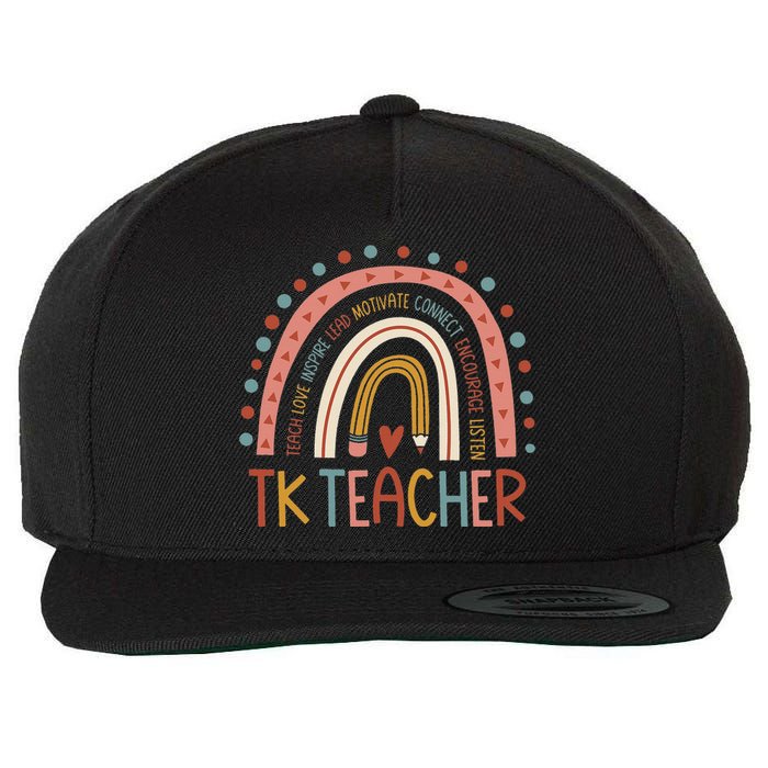 TK Teacher Back To School Teacher Wool Snapback Cap