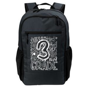 Team Teacher Back To School 3rd Third Grade Typography Daily Commute Backpack