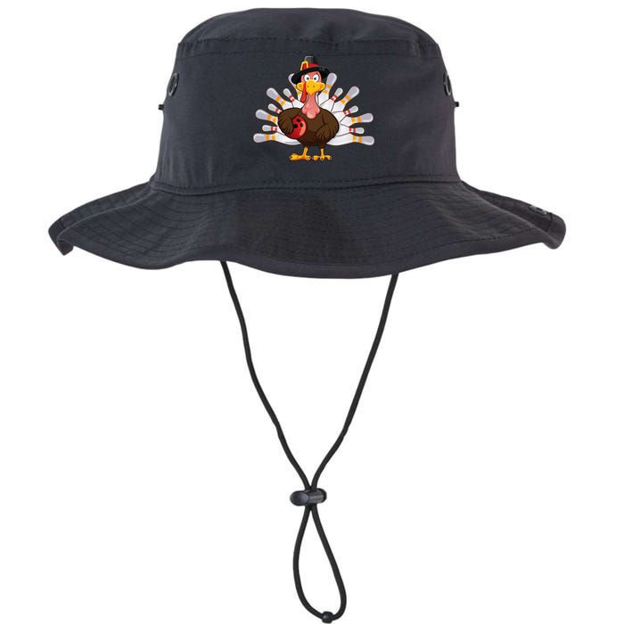 Thanksgiving Turkey Bowling Pin Team Match Legacy Cool Fit Booney Bucket Hat