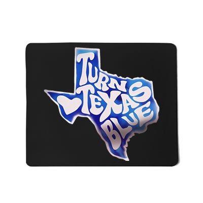 Turn Texas Blue Original Design Blue Wave Mousepad