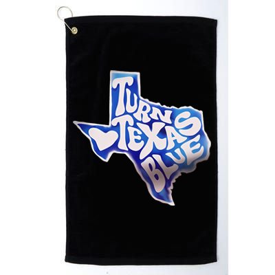 Turn Texas Blue Original Design Blue Wave Platinum Collection Golf Towel