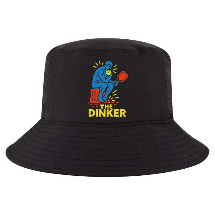 The Thinker By Auguste Rodin Contemplates Pickleball Cool Comfort Performance Bucket Hat