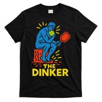 The Thinker By Auguste Rodin Contemplates Pickleball T-Shirt