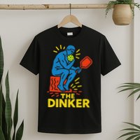 The Thinker By Auguste Rodin Contemplates Pickleball T-Shirt